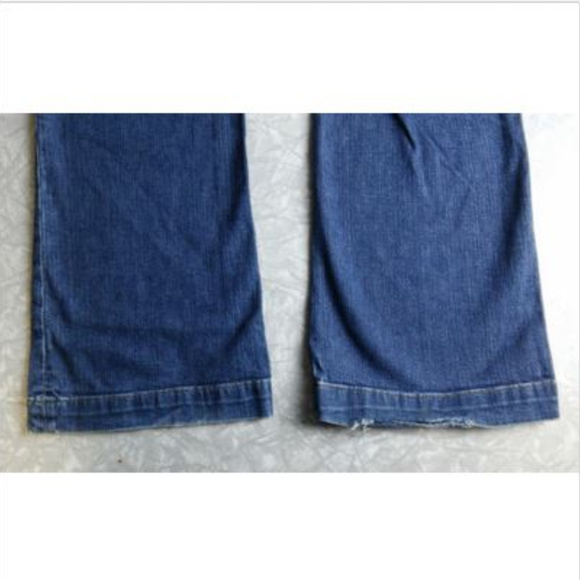 Gap Maternity Blue Jeans Size 6 Long & Lean Blue Elasticated Waist, Dark Wash - Picture 6 of 7